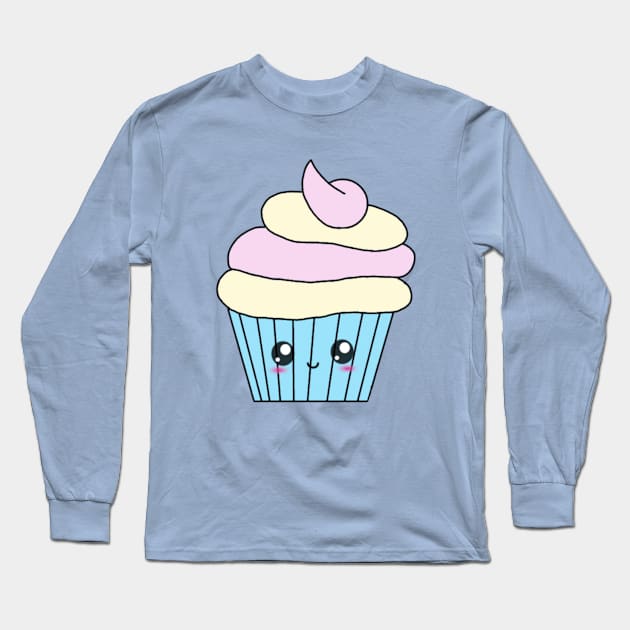 Cute Cupcake (Something Sweet) Long Sleeve T-Shirt by ArtbyAlisha1